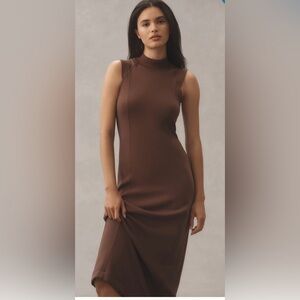 Varley Erin Mock-Neck Midi Dress